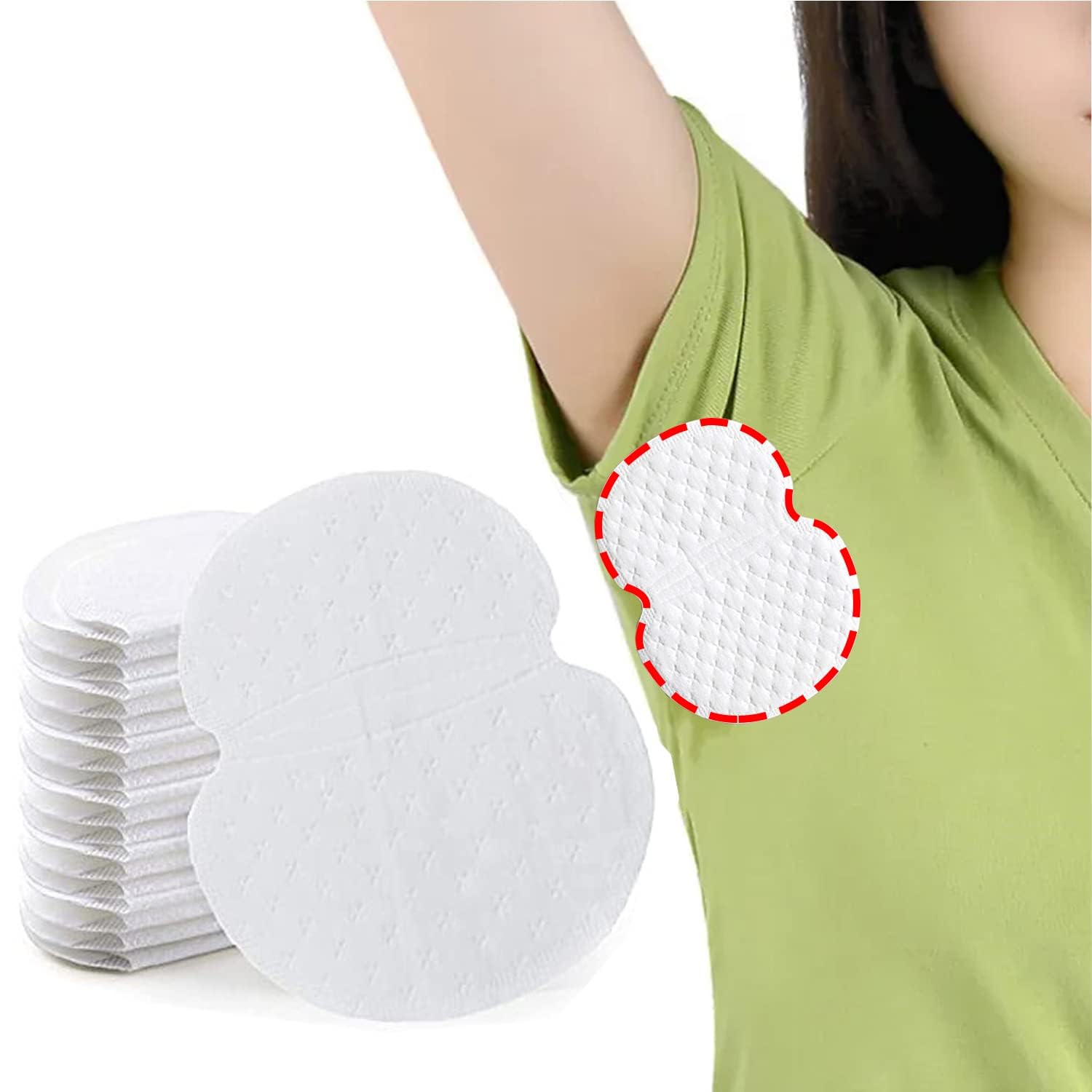 Shyam Enterprise Disposable Underarm Sweat Absorbing Pads Hypoallergenic 10 Count For Men and Women Cotton Sweat Absorbent Pads-image-49