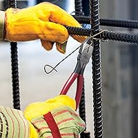 Vista 3 de Klein Tools D201-7CSTA Linesman Pliers, Side Cutters with Spring Loaded Action, Ironworker Pliers have Aggressive Knurl and Tempered Handles