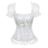 Boning Wide Strap Wedding Overbust Corset Bustier Top