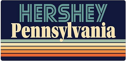 Hershey Pennsylvania - Imán para nevera (5.0 x 2.6in), diseño retro