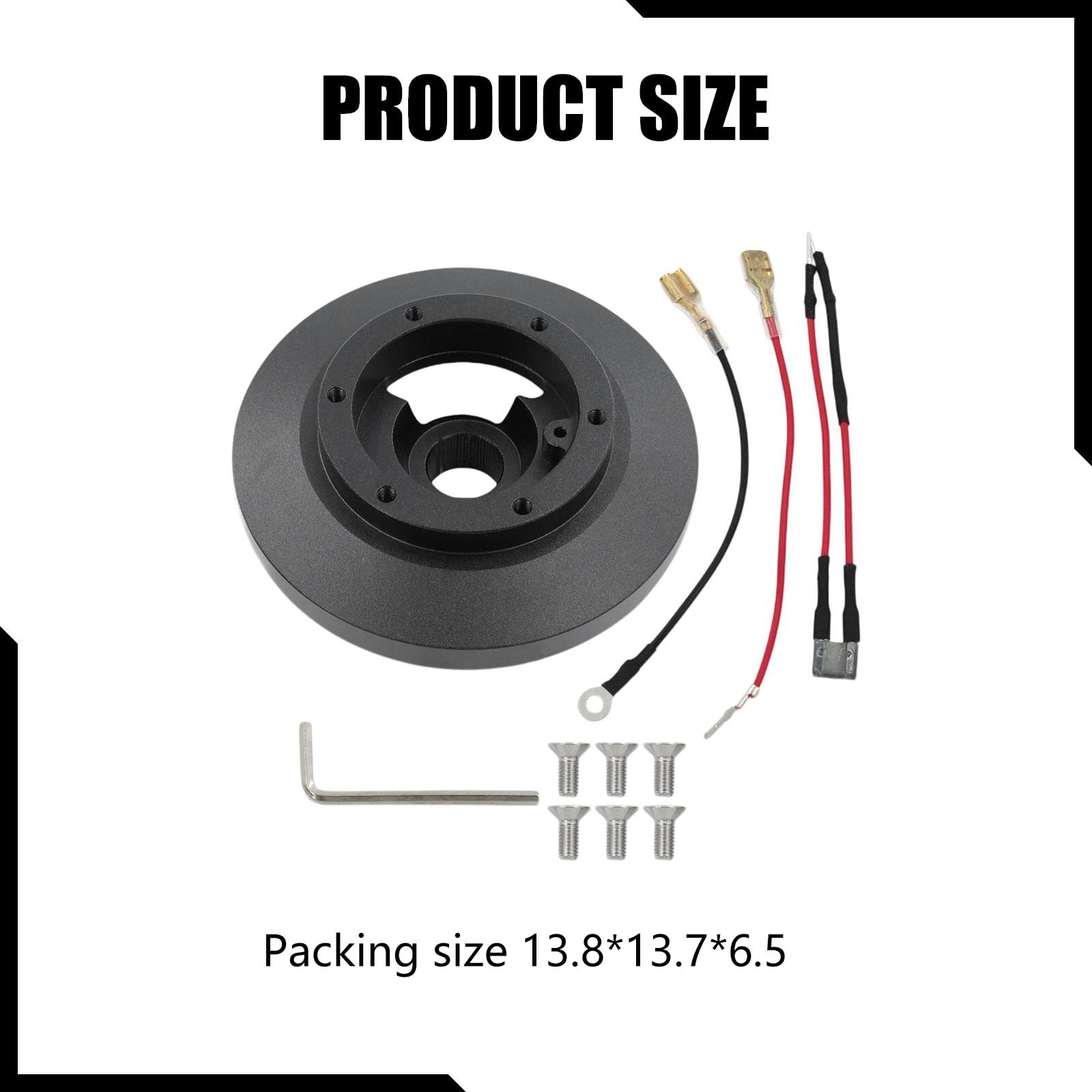 F Fityle Kit adattatore per mozzo corto per volante a 6 fori, accessori per auto, ricambi per veicoli, sostituisce E36 Z3 E39