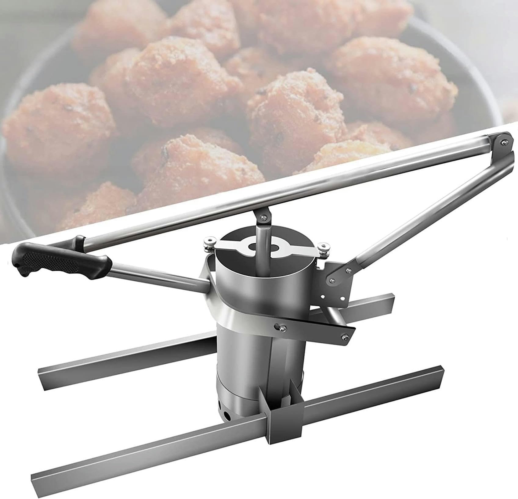Machine à boulettes de viande manuelle en inox pour cuisine