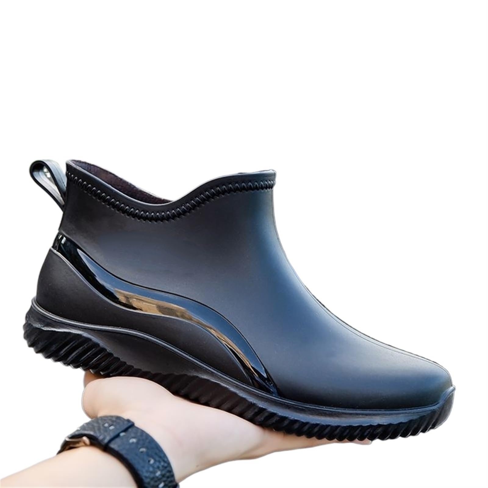 Scarpe Da Pioggia Uomo Stivali da pioggia uomo corti in gomma Scarpe in for esterni