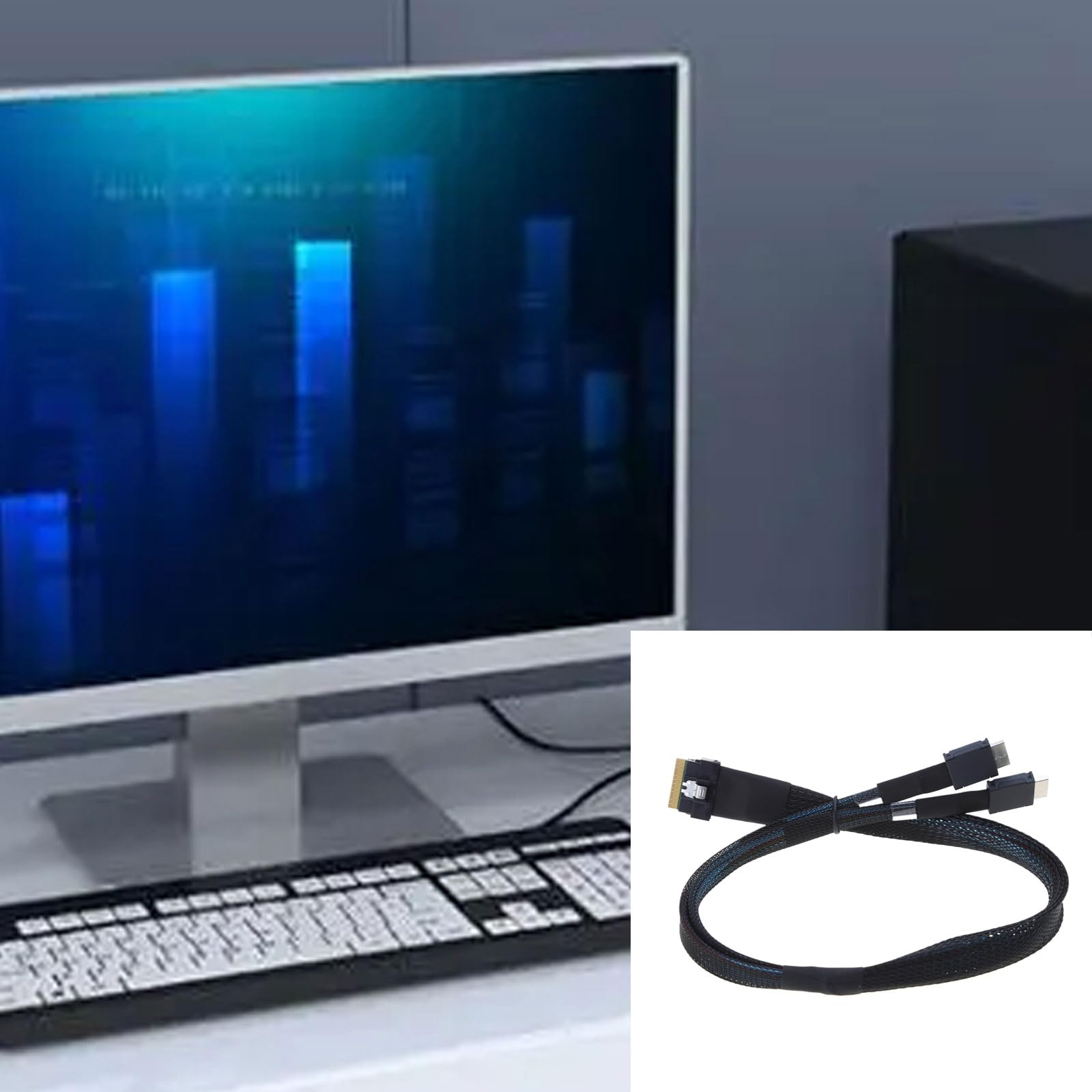 Inter-Tech Data Cable SFF-8654 8i - 2x SFF-8643