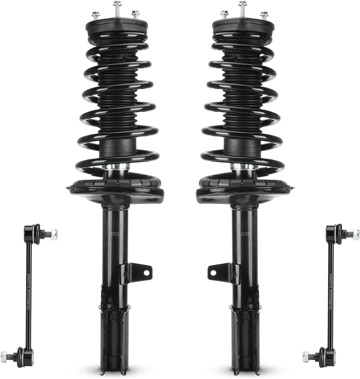 Rear Struts Suspensions w/Coil Spring & Sway Bar Links for 1997-2001 Toyota Camry (ONLY 2.2L) / 1999-2003 Solara (ONLY 2.2L, 2.4L), 1998 2000 2002 Shocks Absorber Assembly for 531680 531681 K90313