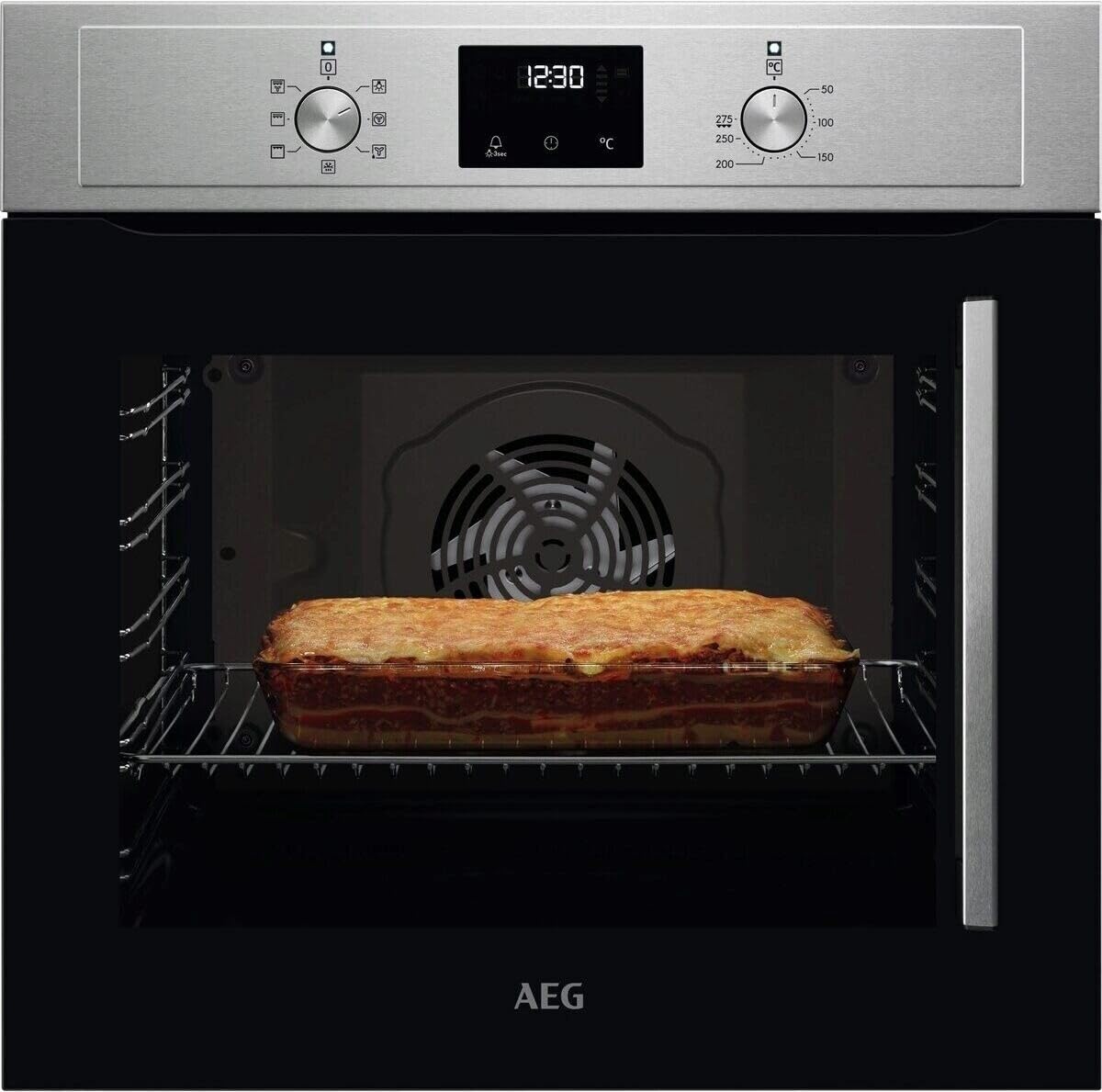 Aeg Grey Bcx335l11m Built In Electric Single Oven