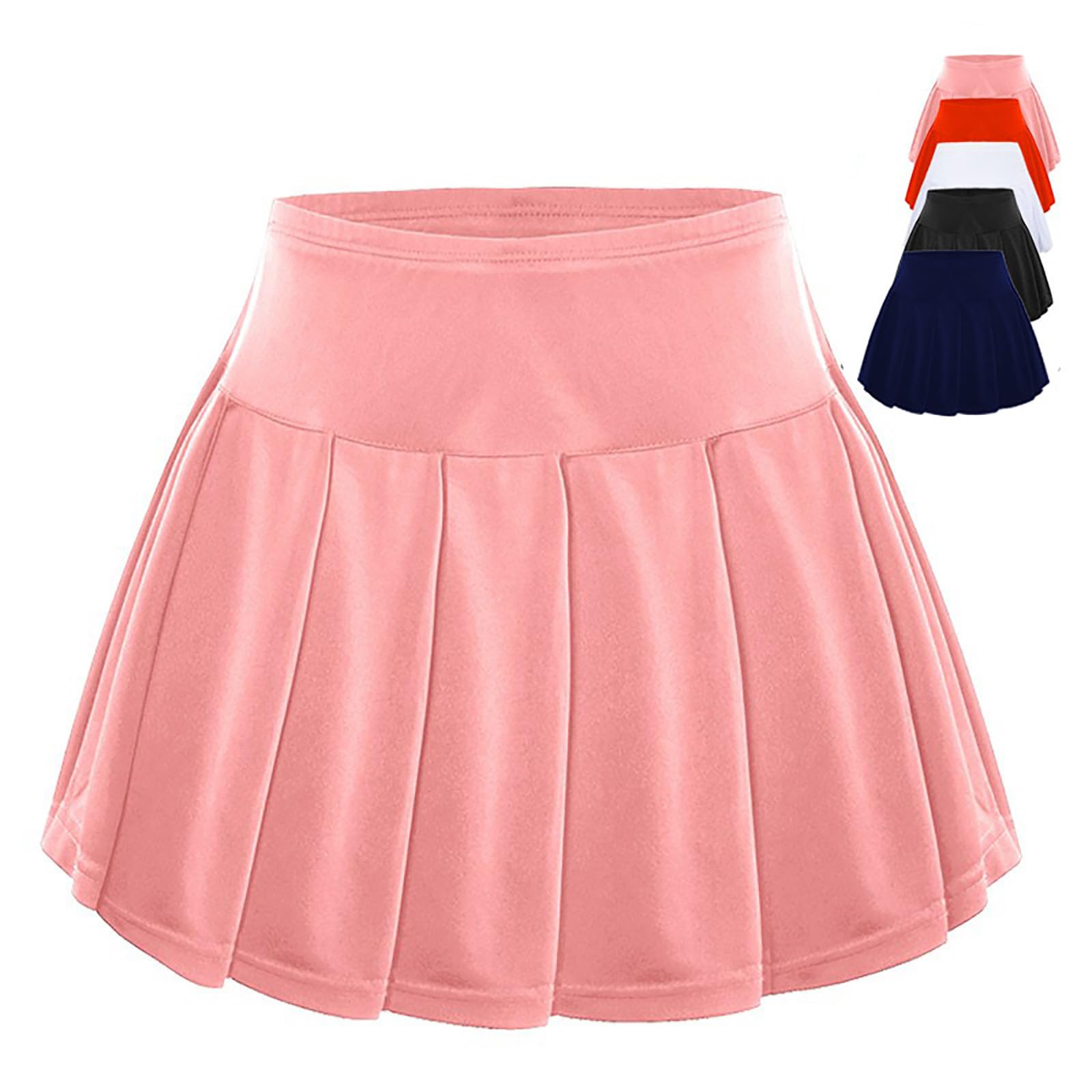 Falda de Verano para Niñas Plisada Casual Falda de Tenis Patinete Línea A Ligera Primavera