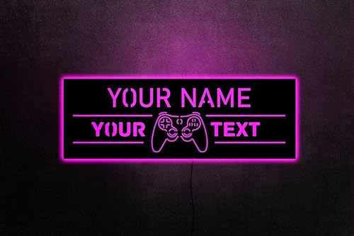 Letrero de etiqueta de jugador personalizado, letrero de neón para habitación de jugadores, letrero LED para sala de jugadores, luces LED para
