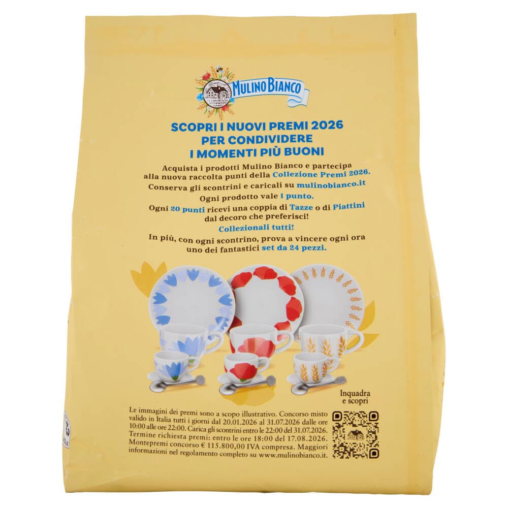 Italian Gourmet Bundle Macine Kekse 12x 800g Polpa Gratis – Italienische Frühstückskekse mit Sahne, runde Mürbekekse 9,6kg