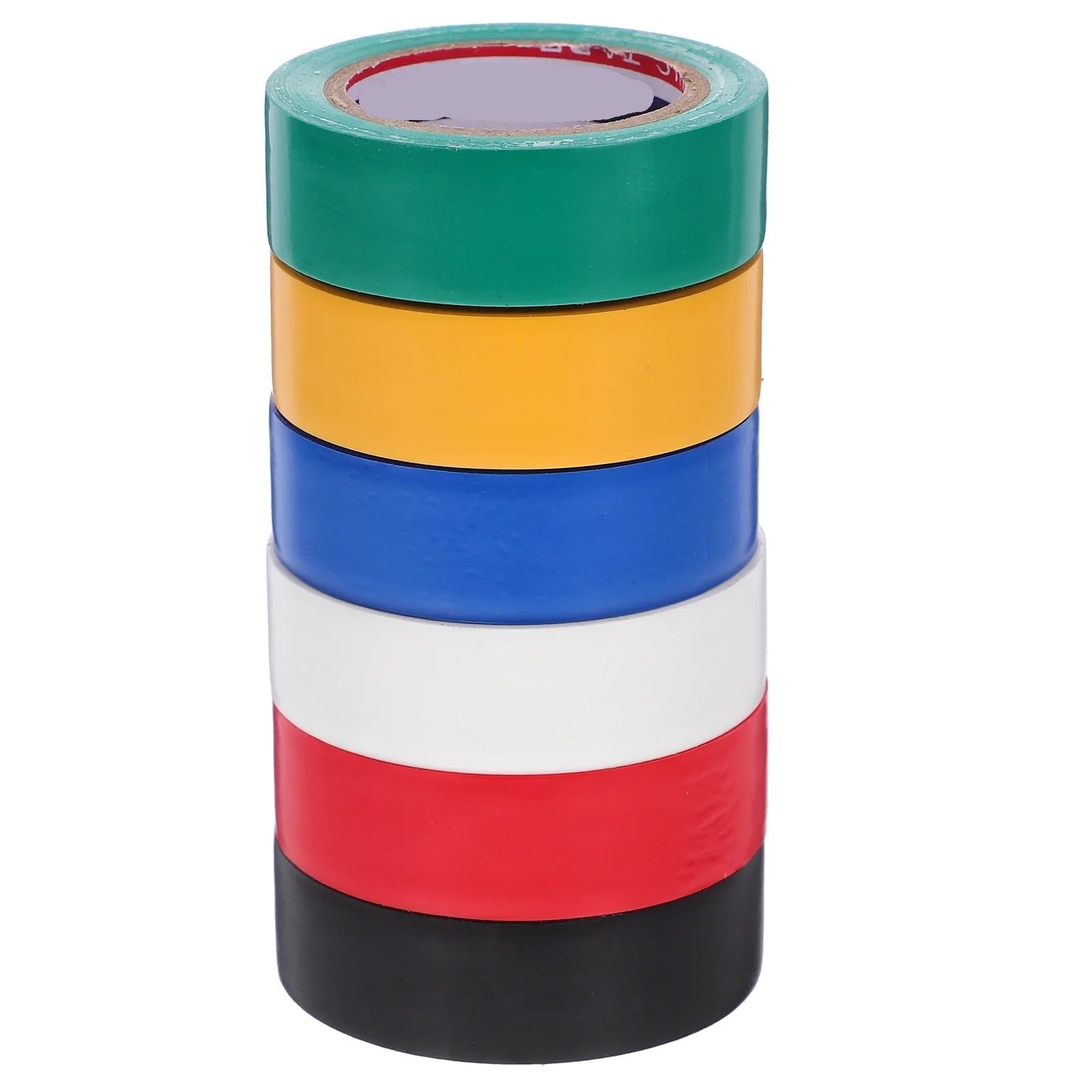 Isolierband 6 Rollen Elektro-Isolierband Outdoor Tapenade Farbiges Sortiment Schutz Breite Bänder