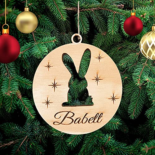 Ersonalisierte Hase Weihnachtsbaumschmuck Haustier Christbaumschmuck...