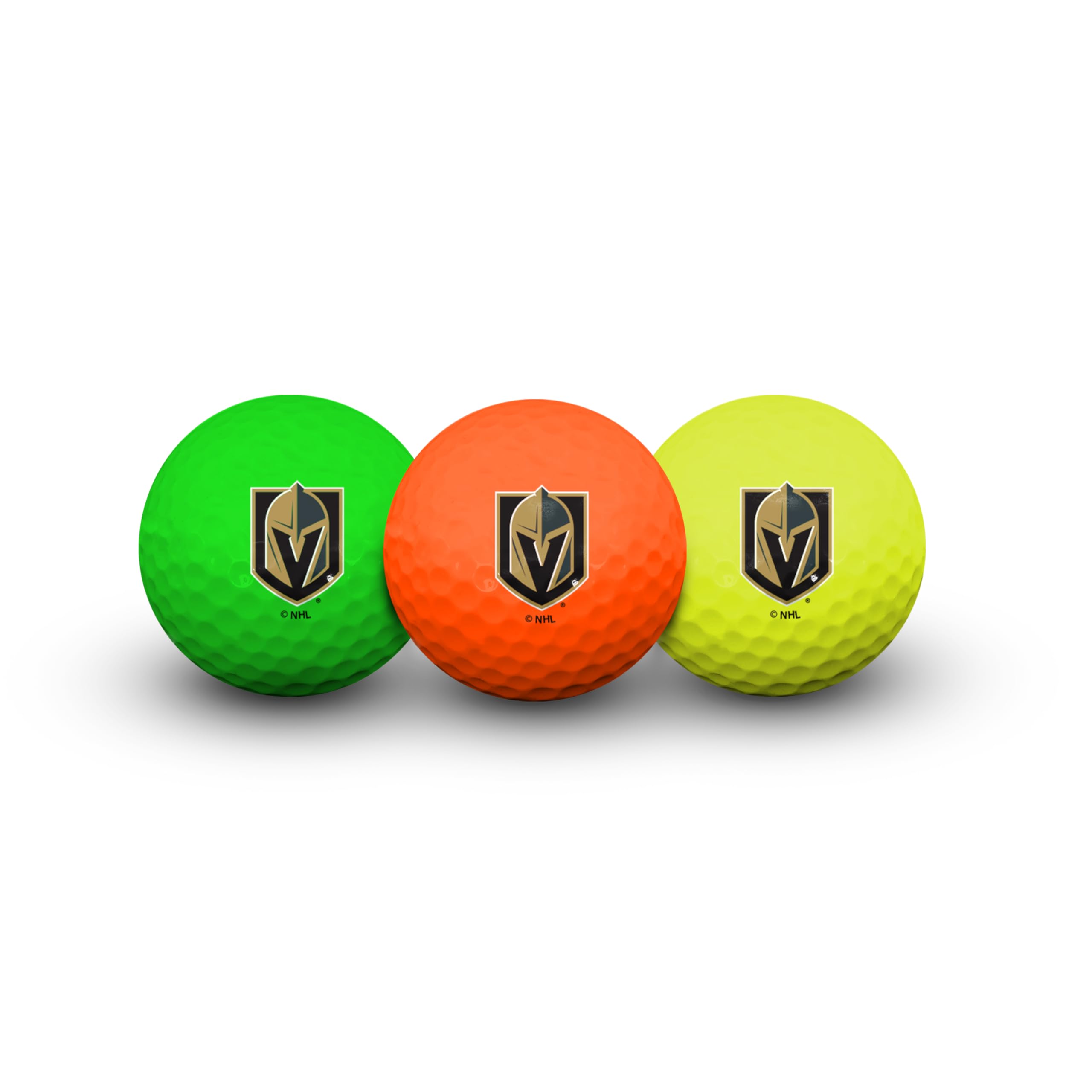Team Effort Multi-Color Golf Ball Pack of 3 NHL Vegas Golden Knights