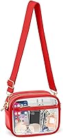 Vista 179 de KETIEE Bolso cruzado transparente, aprobado para estadios, para conciertos, eventos deportivos, festivales