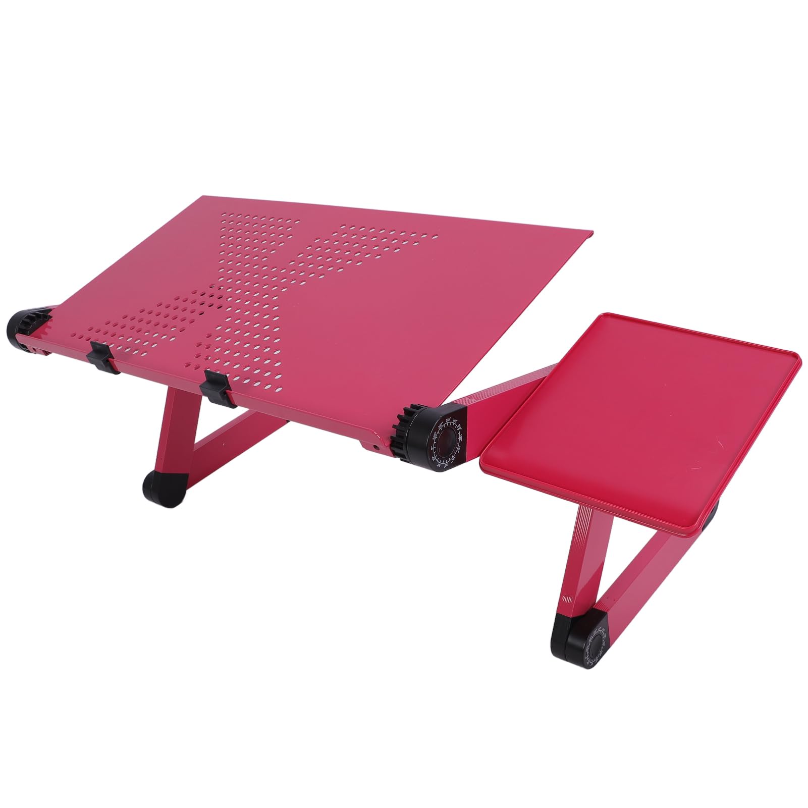 Sorandy Supporto per Laptop, Supporto per Laptop Portatile, Ergonomico Pieghevole con Base Stabile in Lega di Alluminio con Rotazione di 360 Gradi per da 17 Pollici Fino a 33,1 Libbre (PINK)