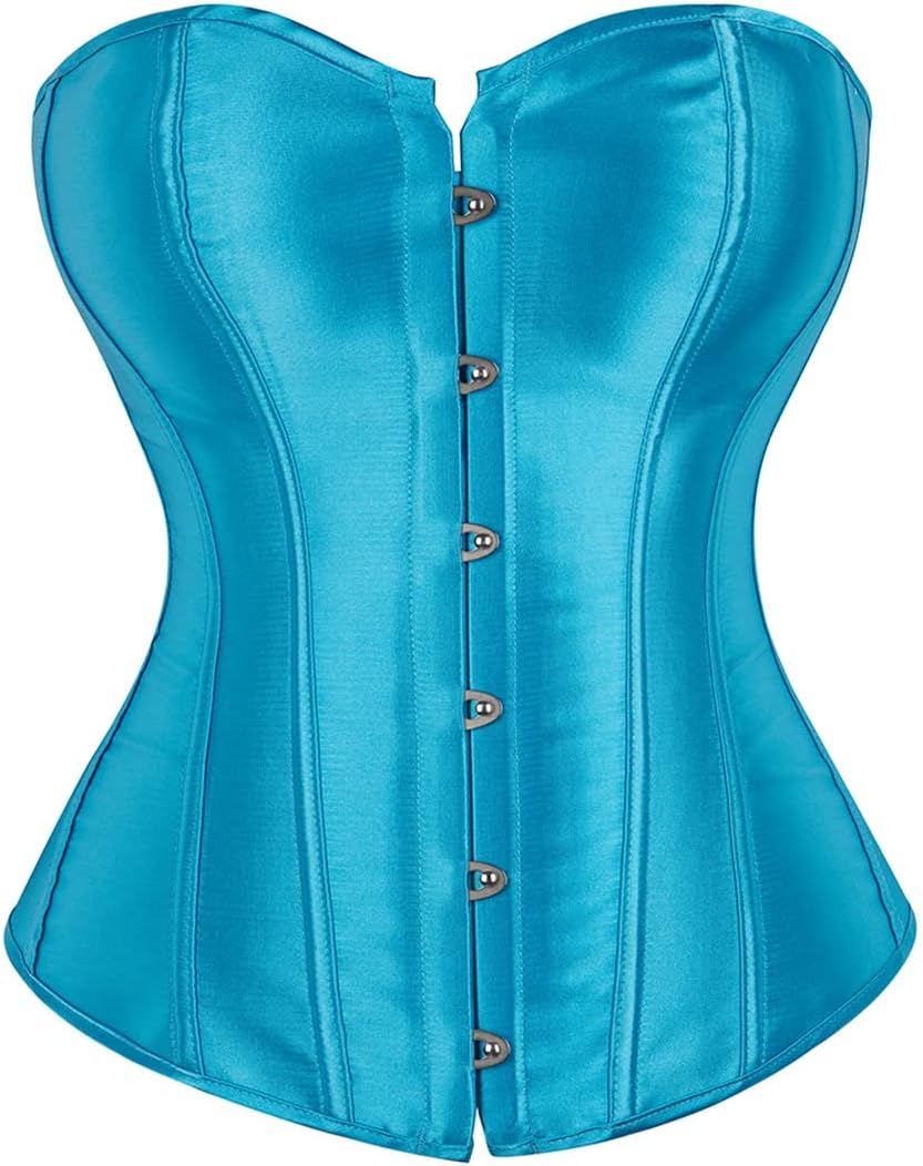 frawirshau Corsets for Women Plus Size Black Corset Sexy Bustier Corset Top Lingerie