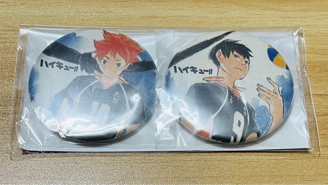 ハイキュー！！ 缶バッジ 日向 影山 セット ハイキュー!! スクエア缶バッジセット（制作現場風） 日向・影山