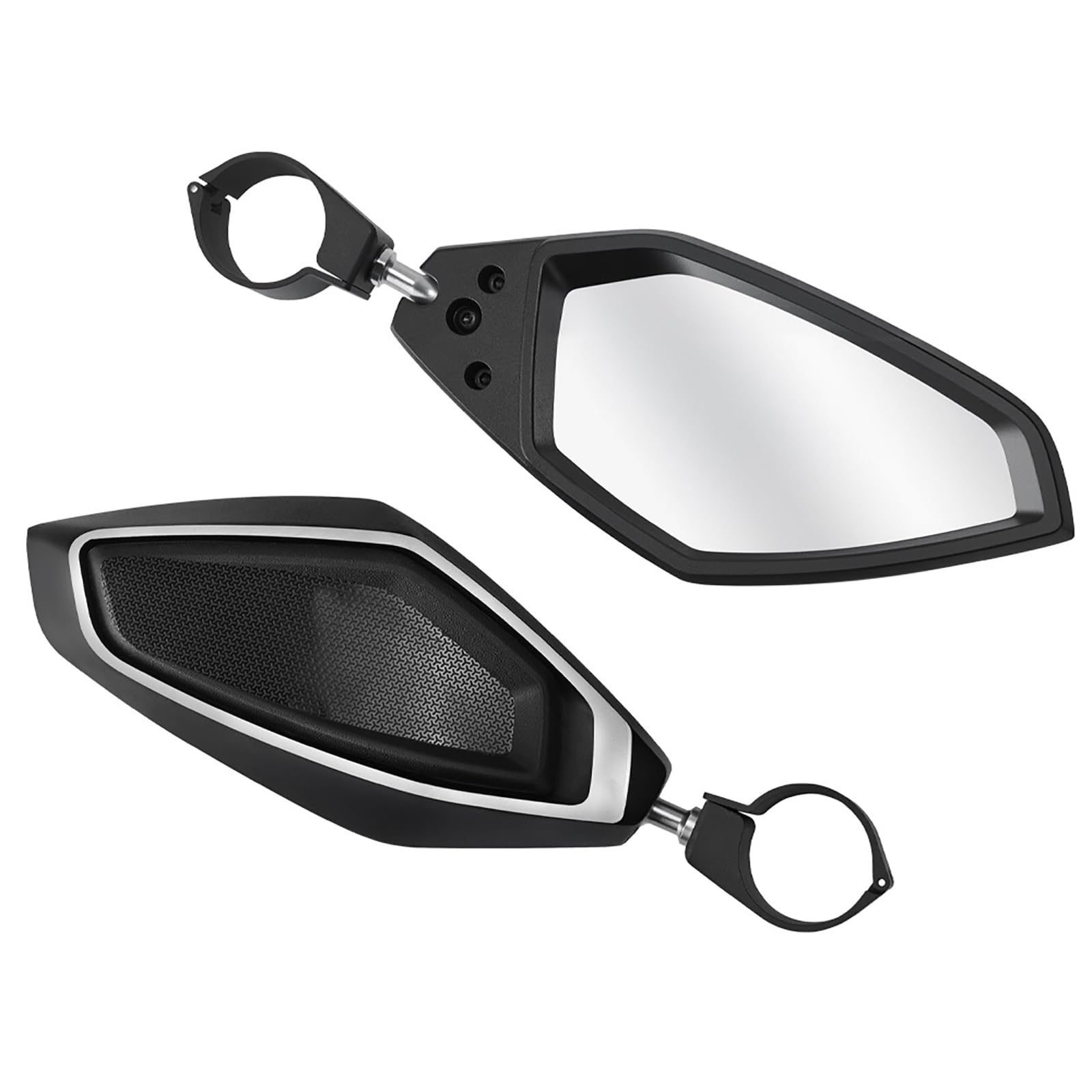 Vetro laterale in alluminio anodizzato Costruzione resistente alle intemperie Montaggio durevole Doppio vetro rotante per tutti i terreni R Accessorio UTV a installazione rapida