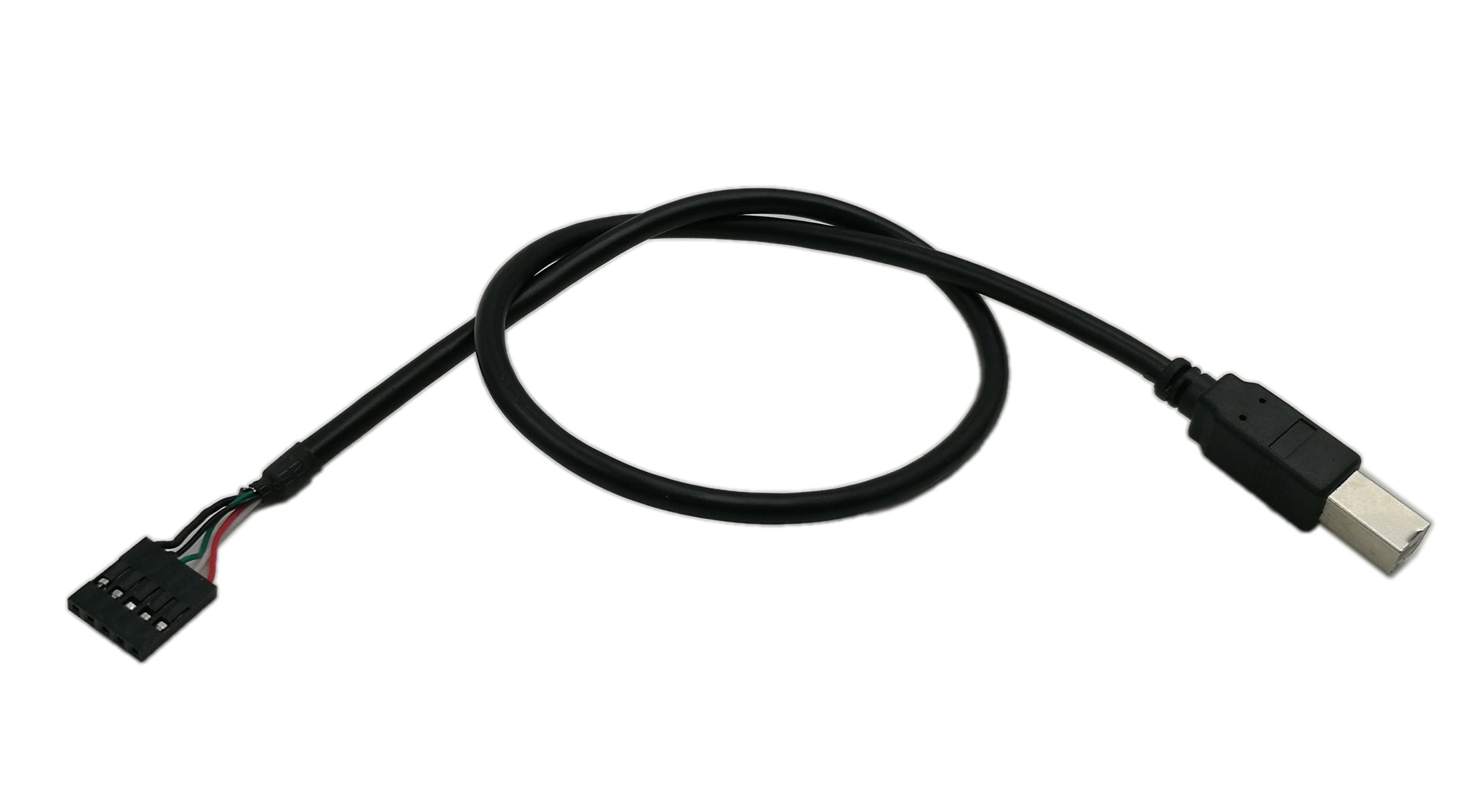 ZdyCGTime Panel Mount USB Cable USB B To 5 Pin Female Dupont Motherboard Header Cable F F 50cm