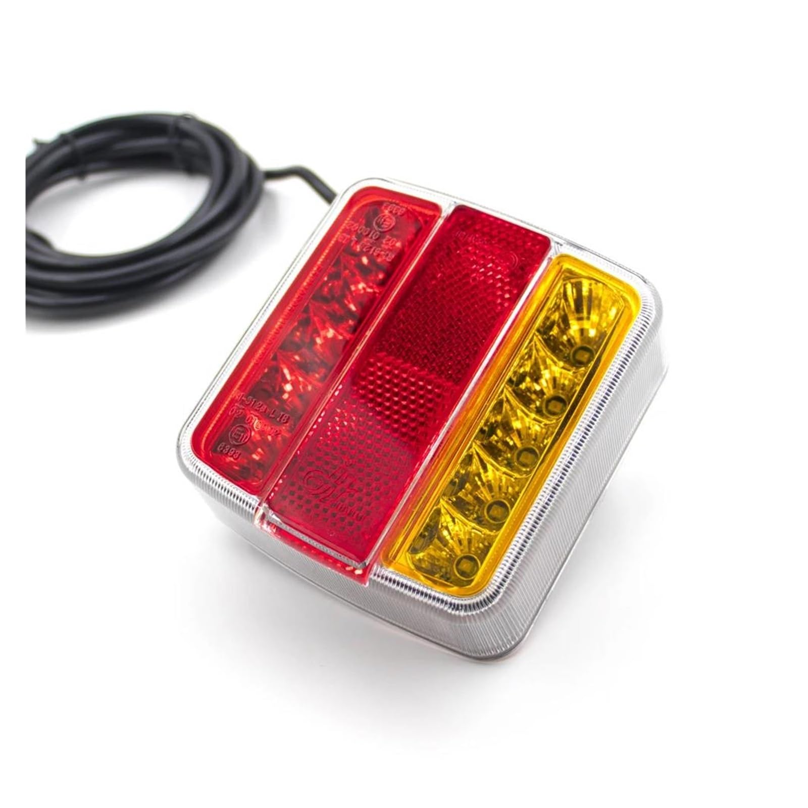 Luz Matrícula 2 luces LED traseras 12 V y 24 V con 7 pines para camión luz matrícula luz freno advertencia luz señal remolques caravanas vehículos terreno. Luz Indicadora Freno