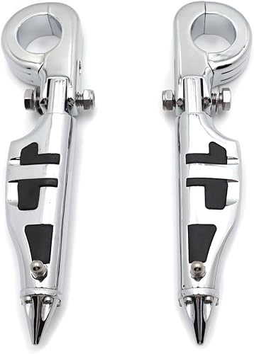 Miniatura 7 de SMT-1 12" Highway Stiletto 4475 Pinzas de pie P-Abrazaderas compatibles con Harley Sportster Touring B00Y43O0CI