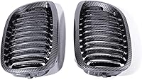 Vista 10 de Rejilla de Capó Frontal Riñón de Lujo Snap-on para 1999-2002 E46 Coupé Cabriolet Pre-facelift (1999-2002, Fibra de Carbono)