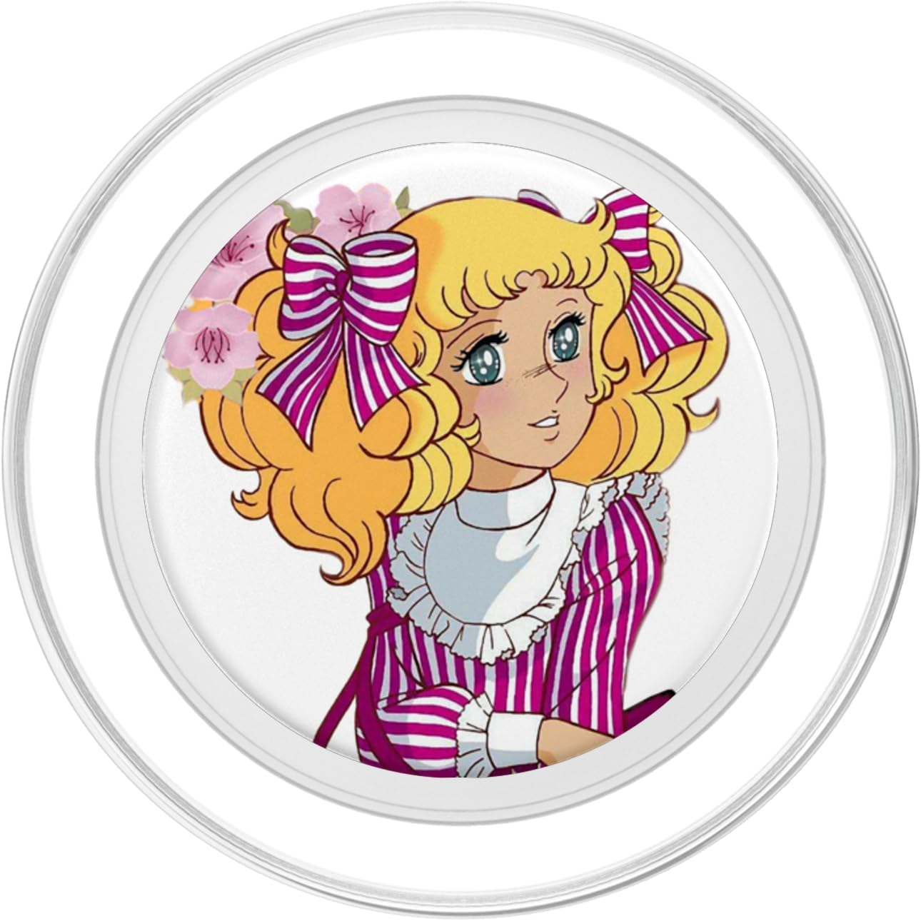 Candy Candy Pink Cartoon Japanese 80s Vintage Anime Manga PopSockets PopGrip for MagSafe