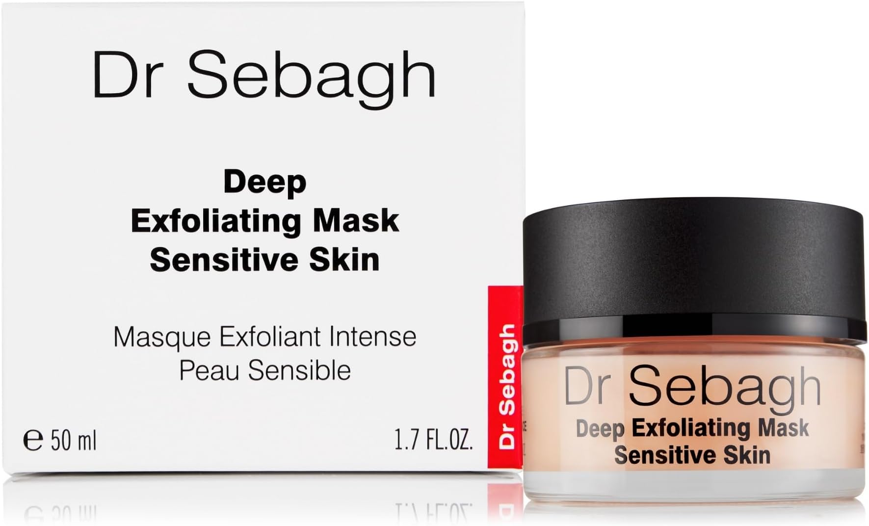 Dr Sebagh Deep Exfoliating Mask (50 ml) - Gentle Exfoliating Face for Sensitive Skin - Lactic Acid Detox Face & Pore Cleansing - Anti-Aging Skin Mask for Radiance & Renewal
