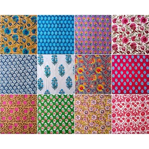 Elevate Your Indian Decor with Hand Block Print Cotton Cloth Napkins Set of 12 - Reusable Napkins for Dining Table -Decorative Napkins Cloth Napkin Cover