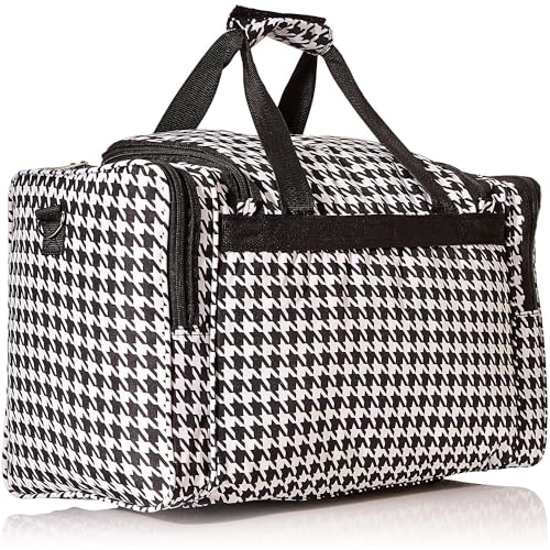 Image of World Traveler 81T16-606B /W Duffle Bag, One Size, Black Trim Houndstooth