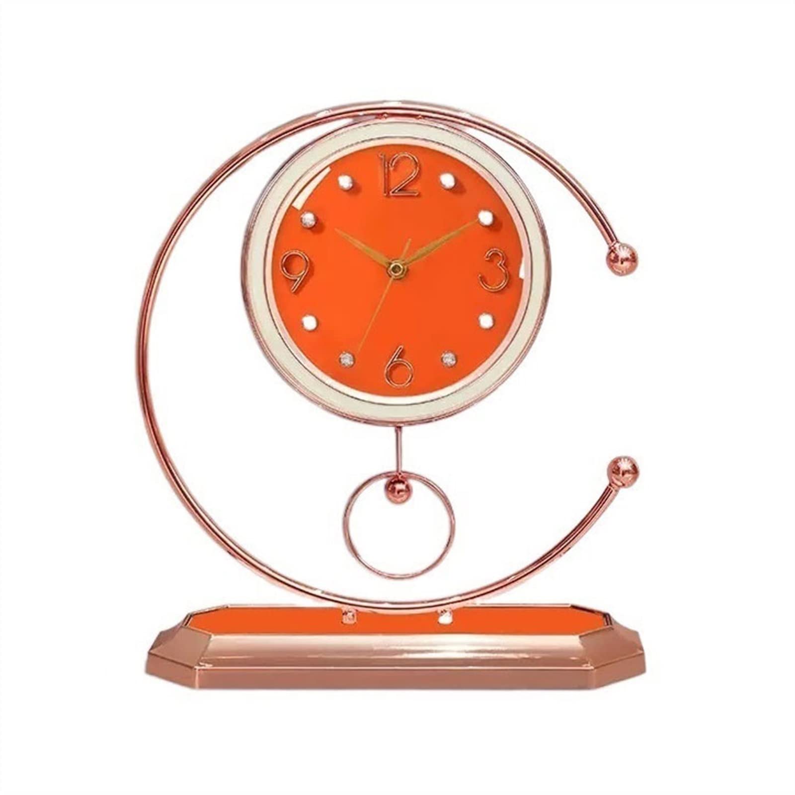 Reloj de mesa para sala de estar que soluciona rincones vacíos con lujo