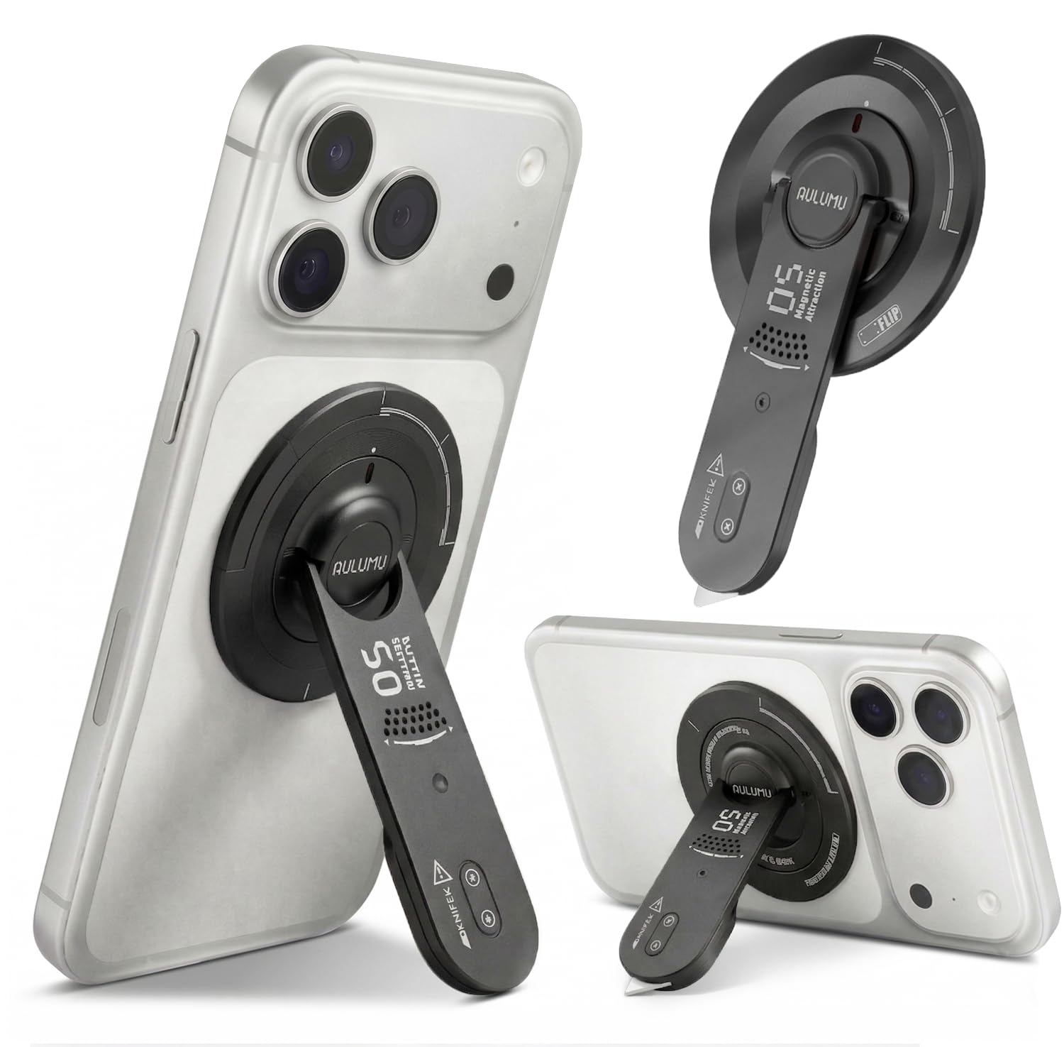 Amazon | Aulumu G05 Air MagSafeリング【回す、支える、切る。】360