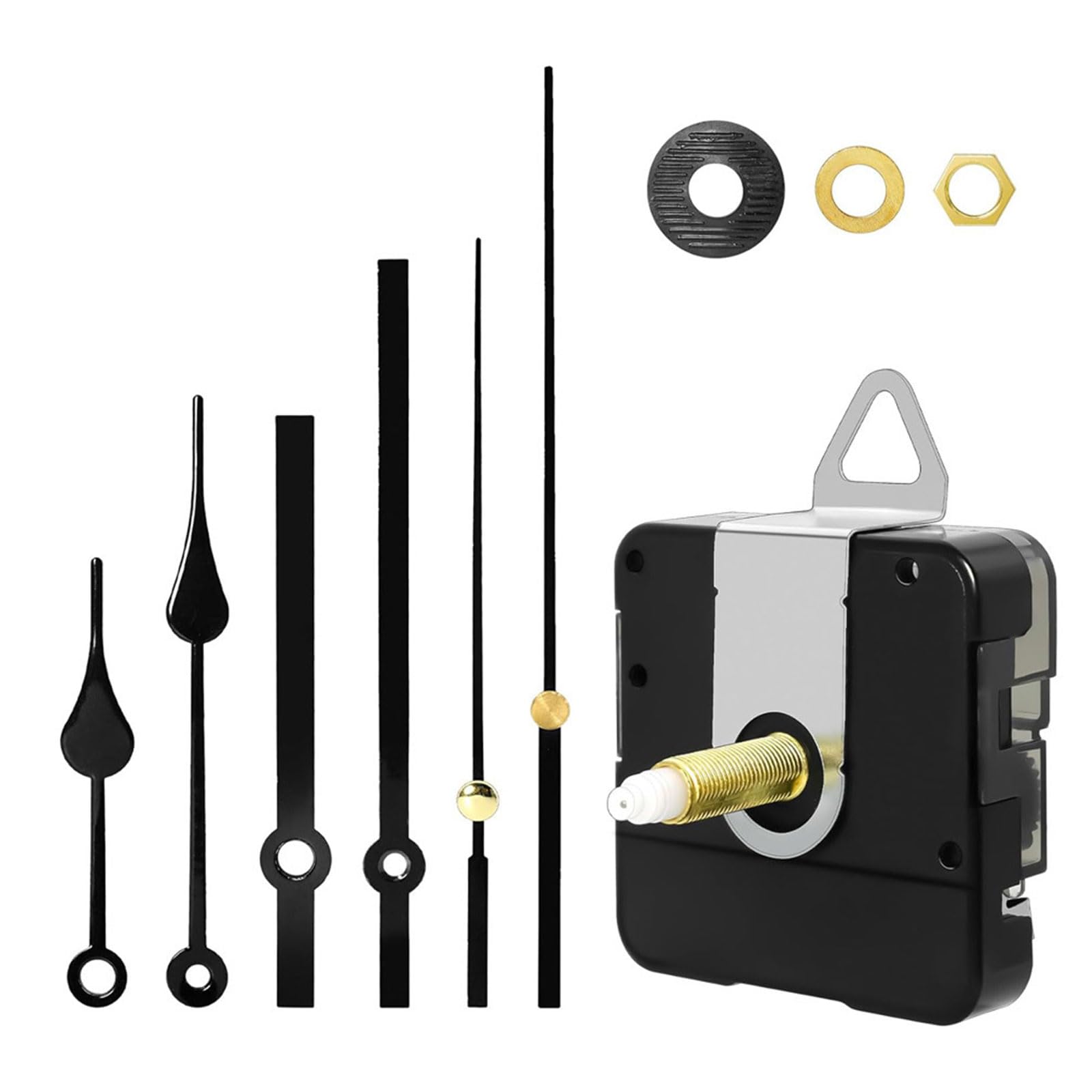 Zhouyqx As Shown Clock Movement Long And Short Spindle Hands Wall Clock Motor Repair Parts Quiet Clock Mechanism Replacement Set