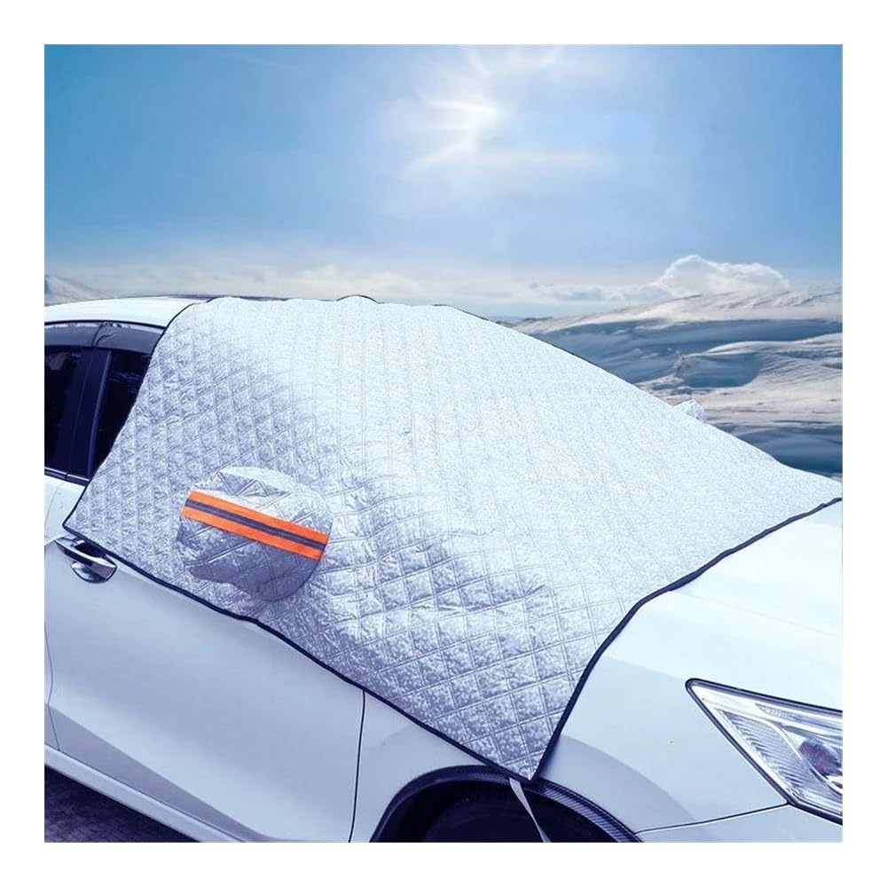 Housse de Protection pour Pare-Brise Pare-Brise De Voiture Épais Couverture De Neige Imperméable Anti-Gel Protection Solaire Automobile Accessoires Extérieurs De Voiture d'hiver Protection Pare Brise