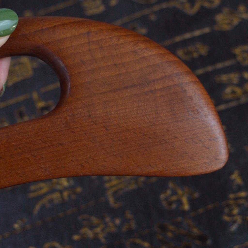 3 Piezas de Herramienta de Gua Sha de Madera de Natural para Corporal con Superficie Pulida para Relajar Y Aliviar Tension en Ho, 5 piezas