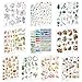 LAITER 30 Pcs Feuilles Autocollant Bullet Journal Sticker en Motif de Plante Animal Fleur pour Scrapbooking Agenda Gommettes Adésive Décorative pour Album Photo Scrapbook Accessoire DIY Enfant Adulte