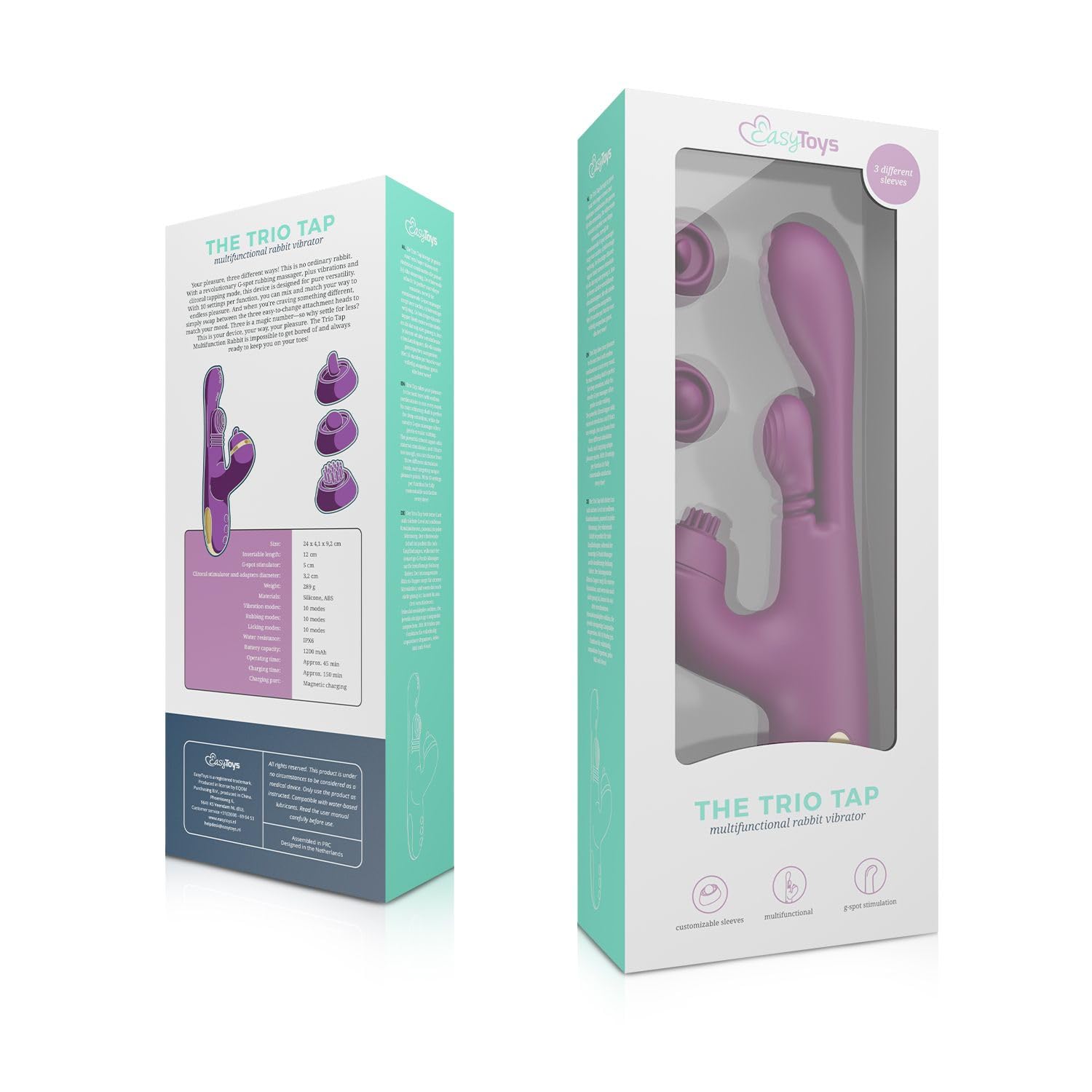 Vibe Collection – Trio Tap – Rabbit multifunzione