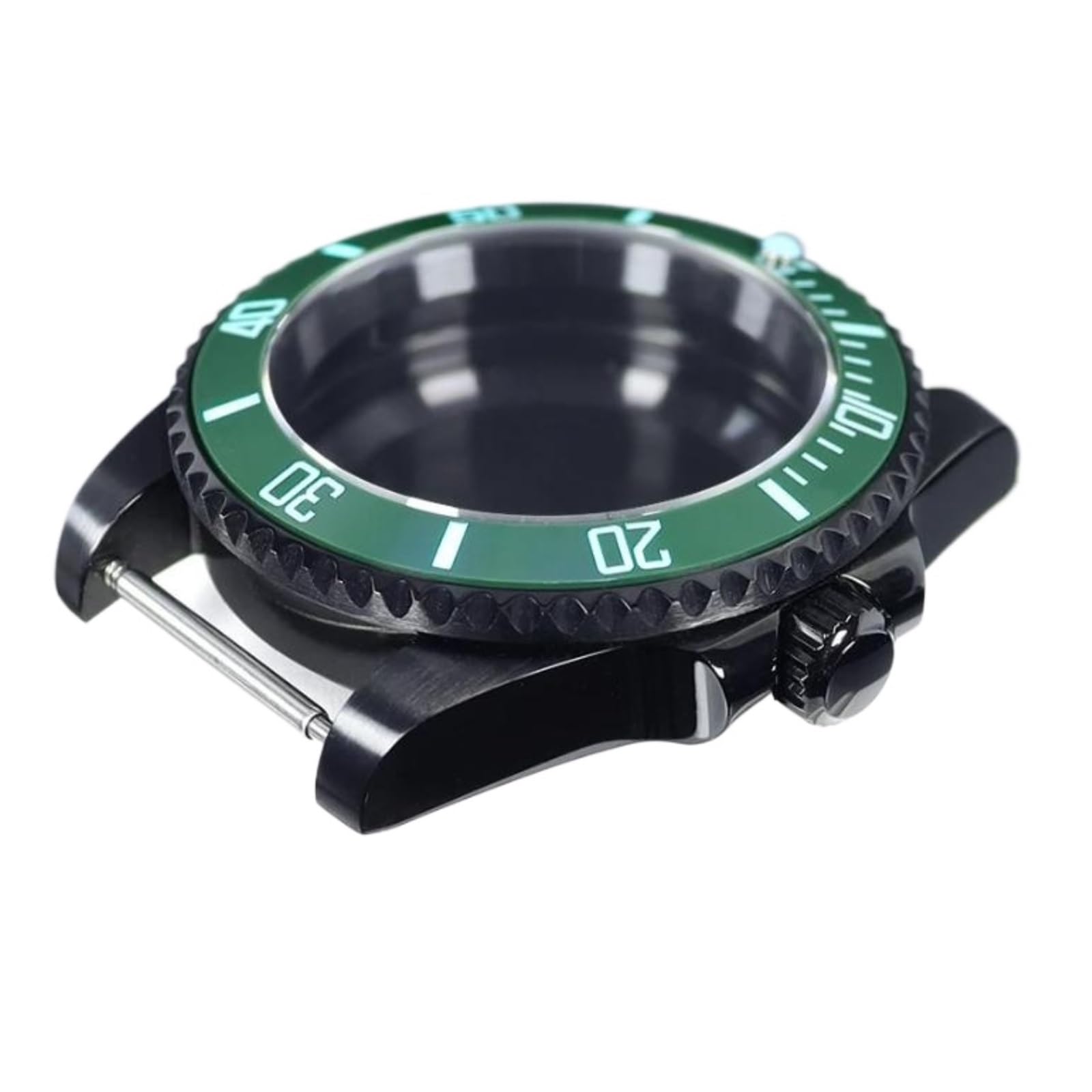 40 mm Uhrengehäuse, Lünette, Saphirglas, kompatibel mit NH35, NH36, NH34, 4R36, Eta2824, Miyota8215 Uhrwerk