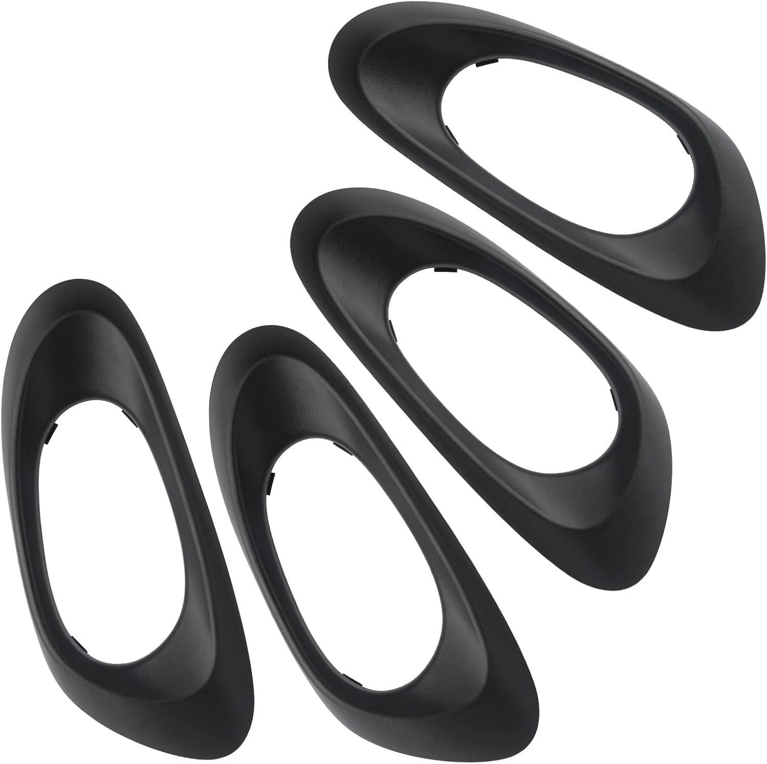 APPERFiT Interior Door Handle Bezel Trim Cover (4pcs) Compatible with Chevy Trailblazer 2002-2009 Replaces 15214501 15214502 15214506 15214507