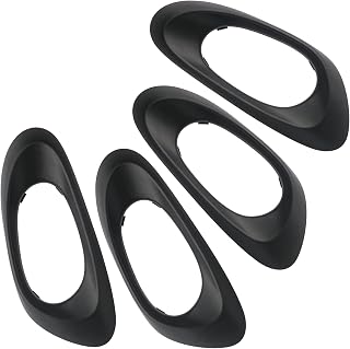 APPERFiT Interior Door Handle Bezel Trim Cover (4pcs) Compatible with Chevy Trailblazer 2002-2009 Replaces 15214501 15214502 15214506 15214507
