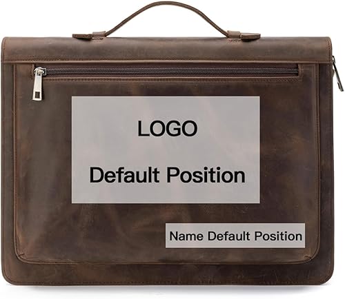 Miniatura 8 de Cuaderno de notas de piel de caballo loco vintage hecho a mano (A4), organizador de negocios con asa, para iPad ProMicrosoft Surface Protableta de