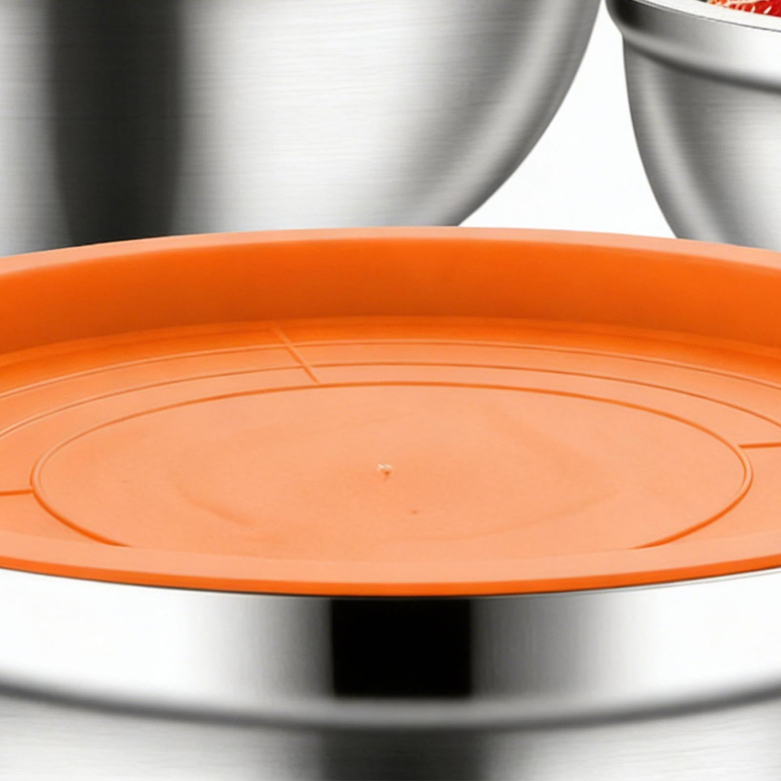 Ciotole in Acciaio Coperchi Rotondi Antiscivolo Ermetici Lavastoviglie | Ciotole per Preparazione Cibi in Cucina Per Salse, Snack, Uova, Condimenti, Verdure, , Frutta