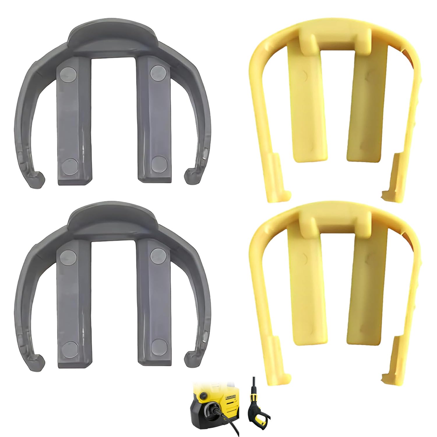 4Pack Pressure Power Washer C Clip for Karcher K2 K3 K4 K5 K6 K7,Car Home Pressure Washer Trigger Gun Replacement C Clip,Replacement Hose Trigger Clamps Quick Connector Locks Buckles