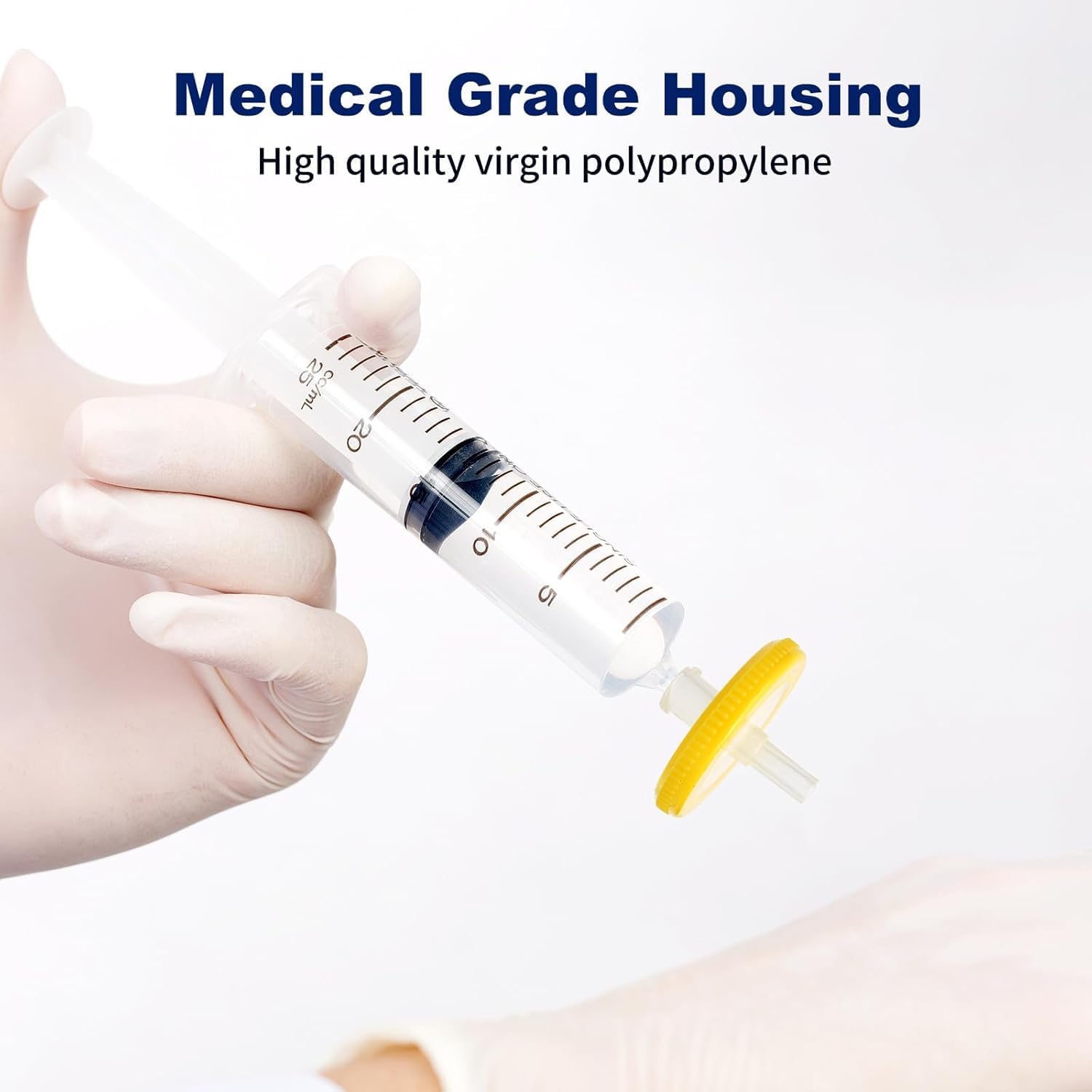 100 Pack Syringe Filter Sterile PES, 0.22µm, 13mm, Individually Packed