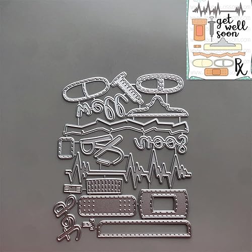Miniatura 2 de 0 Tarifa de envío de más de 15 USD Suministros médicos Troqueles de corte de metal para hacer tarjetas de grabación en relieve Papel álbum de fotos