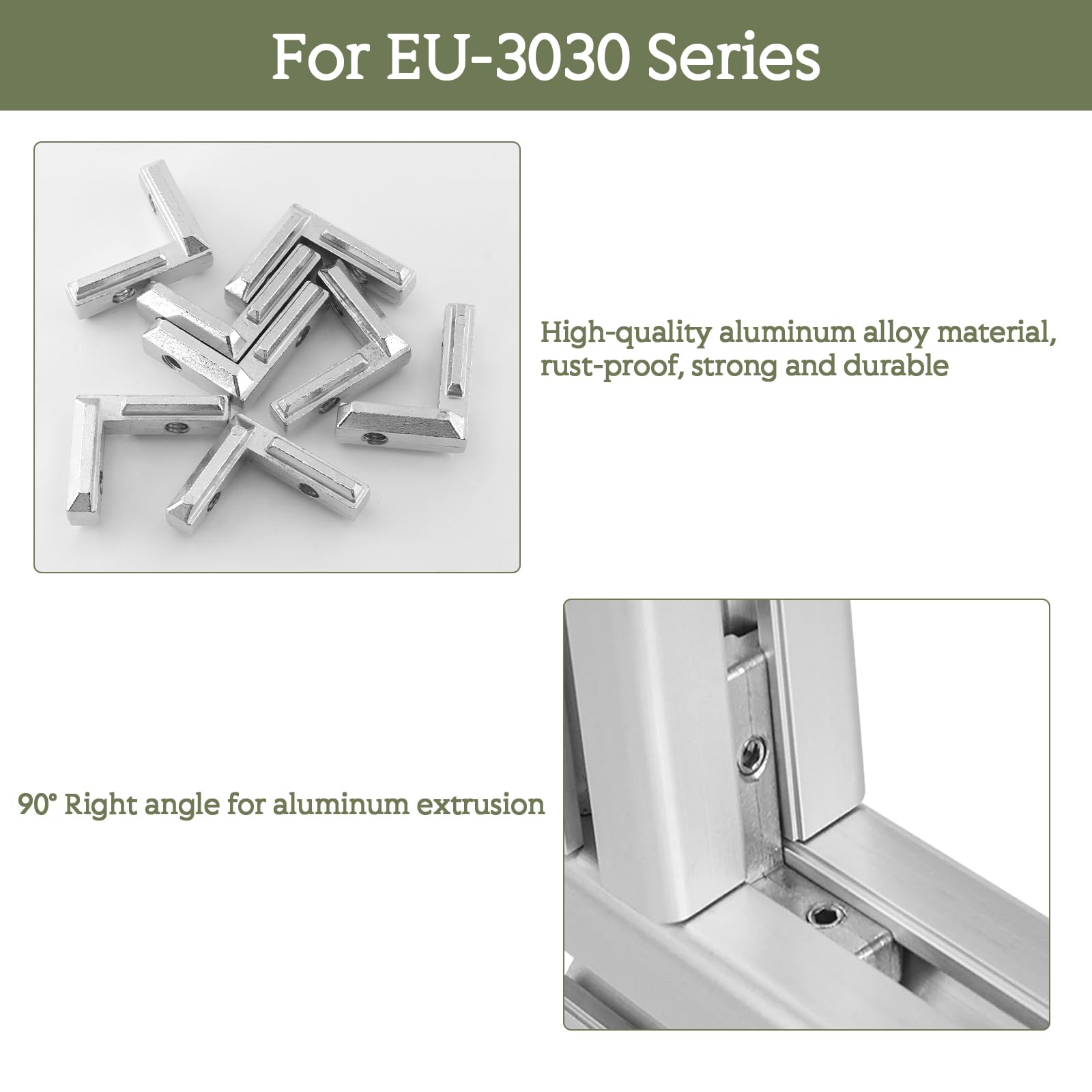 Poltroncina Senza Braccioli Profilati Alluminio 3030 10 Connettori Angolari Alluminio 3030 - Dadi A T Per Estrusi EU Serie Angolari In Alluminio Kit Angolari Con Viti