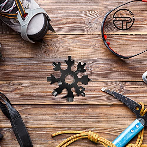 Pole Tip 18 in 1 Snowflake Multi Tool, Stocking Fillers for Men,Survival Kits, Camping Accessories, Christmas Gifts for Men Who Have Everything, Pocket Tool Set, Birthday Gifts for him(Black) 8 Pole Tip 18 in 1 Snowflake Multi Tool, Stocking Fillers for Men,Survival Kits, Camping Accessories, Christmas Gifts for Men Who Have Everything, Pocket Tool Set, Birthday Gifts for him(Black) - Image 8