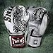 Twins special FBGV-4 - Guantes de boxeo para Muay Thai, color negro y plateado