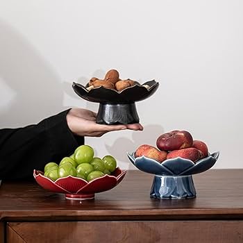 Amazon | Penaecoro フルーツバスケット 蓮華型 フルーツ皿 陶磁器 Amazon | Penaecoro フルーツバスケット 蓮華型 フルーツ皿 陶磁器