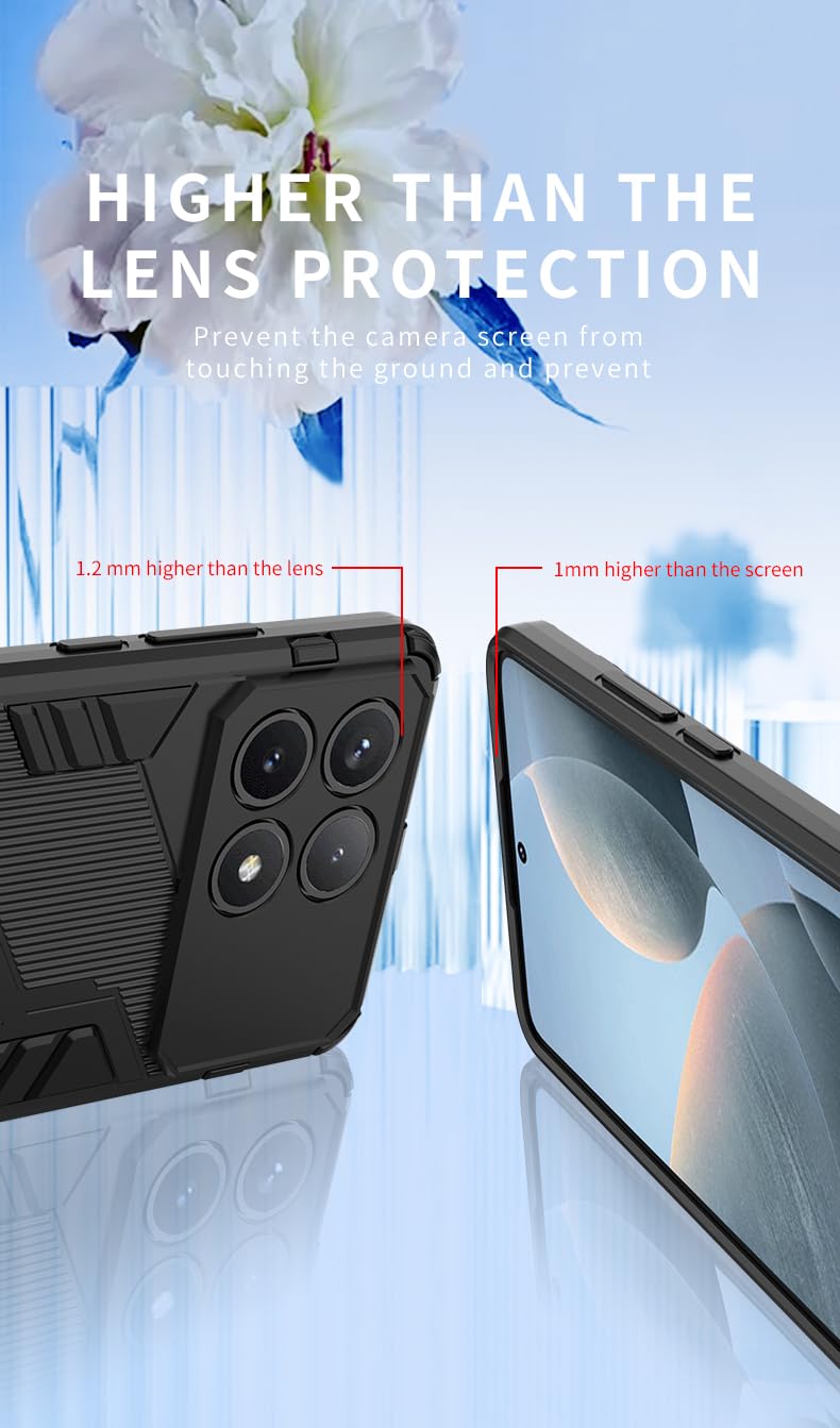 LIUZIHAN Case for Xiaomi Poco X6 Pro 5G. Sturdy and Durable, Built