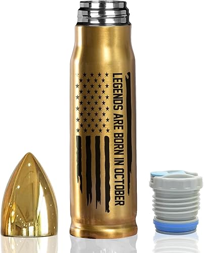 Miniatura 1 de October Legends - Vaso de acero inoxidable de 17 onzas, divertidos regalos de cumpleaños para hombres, él, papá, marido, novio, hijo, tío abuelo,